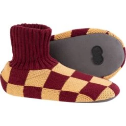 Checkerboard Sock Slippers -Outdoor Shoe Store CAMWINRED D2