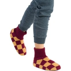 Checkerboard Sock Slippers -Outdoor Shoe Store CAMWINRED D3