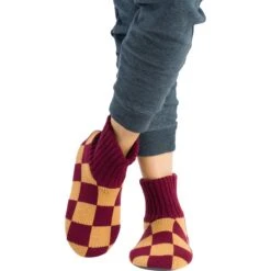 Checkerboard Sock Slippers -Outdoor Shoe Store CAMWINRED D4