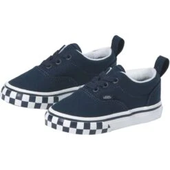 Vans Checkerboard Era Elastic Lace Shoe - Toddlers' -Outdoor Shoe Store CHBUDRBLTRWH D1