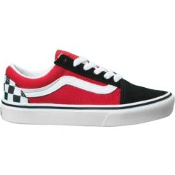 Vans Checkerboard ComfyCush Old Skool Shoe - Boys' -Outdoor Shoe Store CHEBLARED