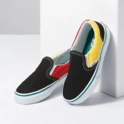 Vans Color Block Classic Slip-On Shoe - Kids' -Outdoor Shoe Store COBLBLMU D4