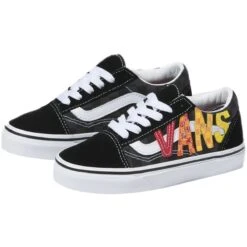 Vans Flame Old Skool V Skate Shoe - Toddlers' -Outdoor Shoe Store FLLOREBLMU D1