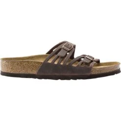Birkenstock Granada Soft Footbed Leather Narrow Sandal - Women's -Outdoor Shoe Store HAB