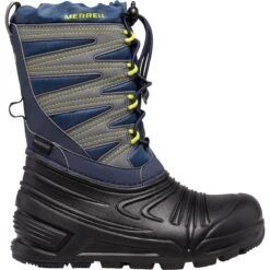 Merrell Snow Quest Lite 3.0 Waterproof Boot - Kids' -Outdoor Shoe Store NAVBLAGRE