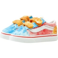 Vans Tie Dye Old Skool V Skate Shoe - Toddlers' -Outdoor Shoe Store TIDYBLMUTRWH D9