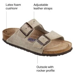 Birkenstock Arizona Soft Footbed Suede Sandal - Women's -Outdoor Shoe Store TPSE D4